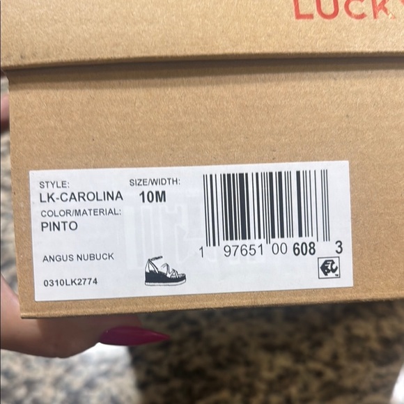 🆕 Lucky Brand “Carolina” Wedges wCrisscross Straps. 10. Brand New wBox!!💥💥 - Picture 10 of 12